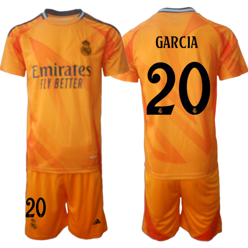 Men 2024-2025 Club Real Madrid away orange #20 Soccer Jersey